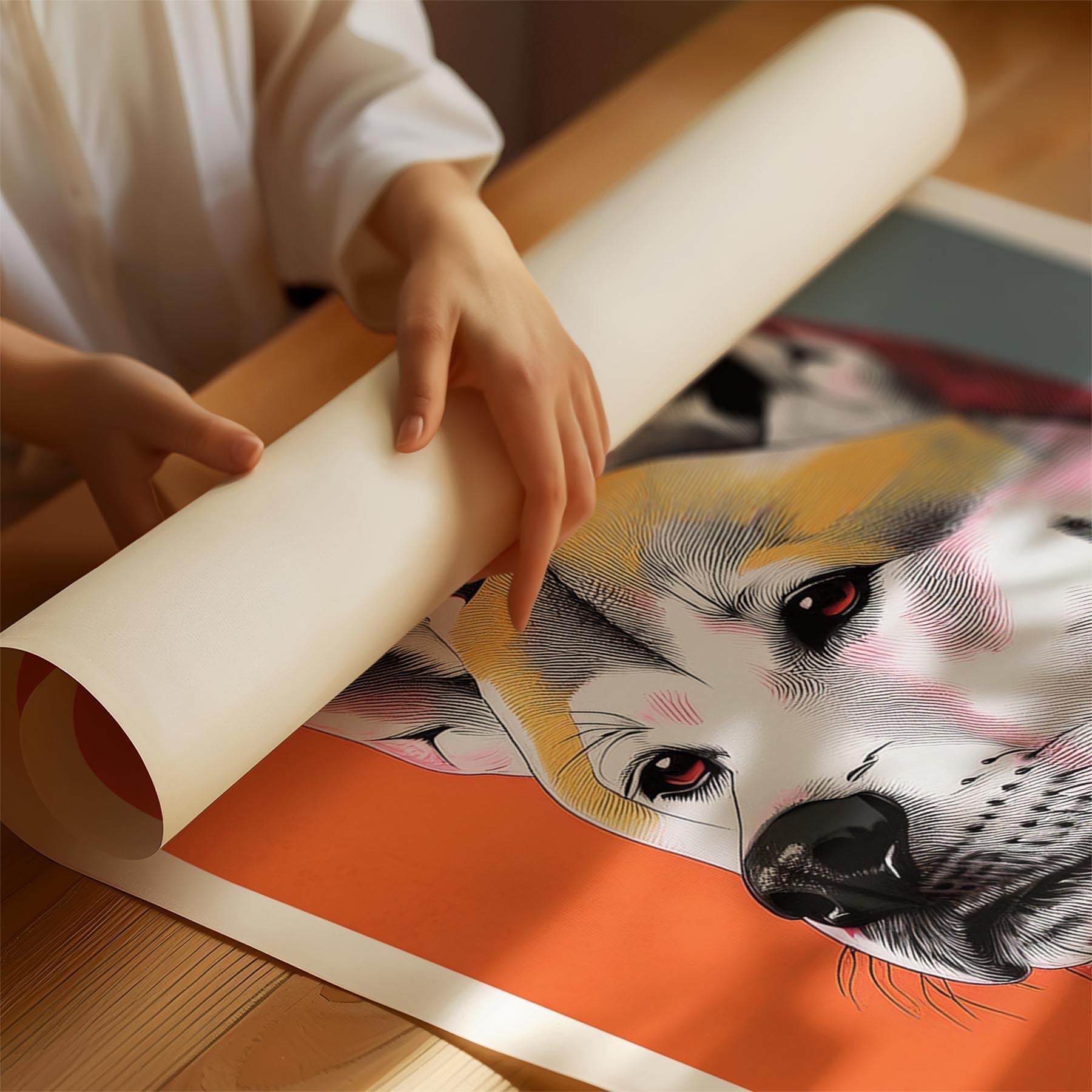 Akita Inu Modern Pop Dog Series image 1