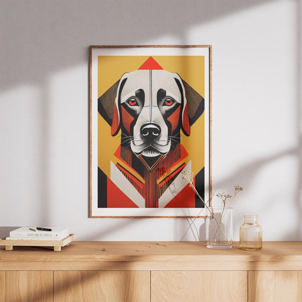 Labrador Retriever Geometric Orange Series image 8