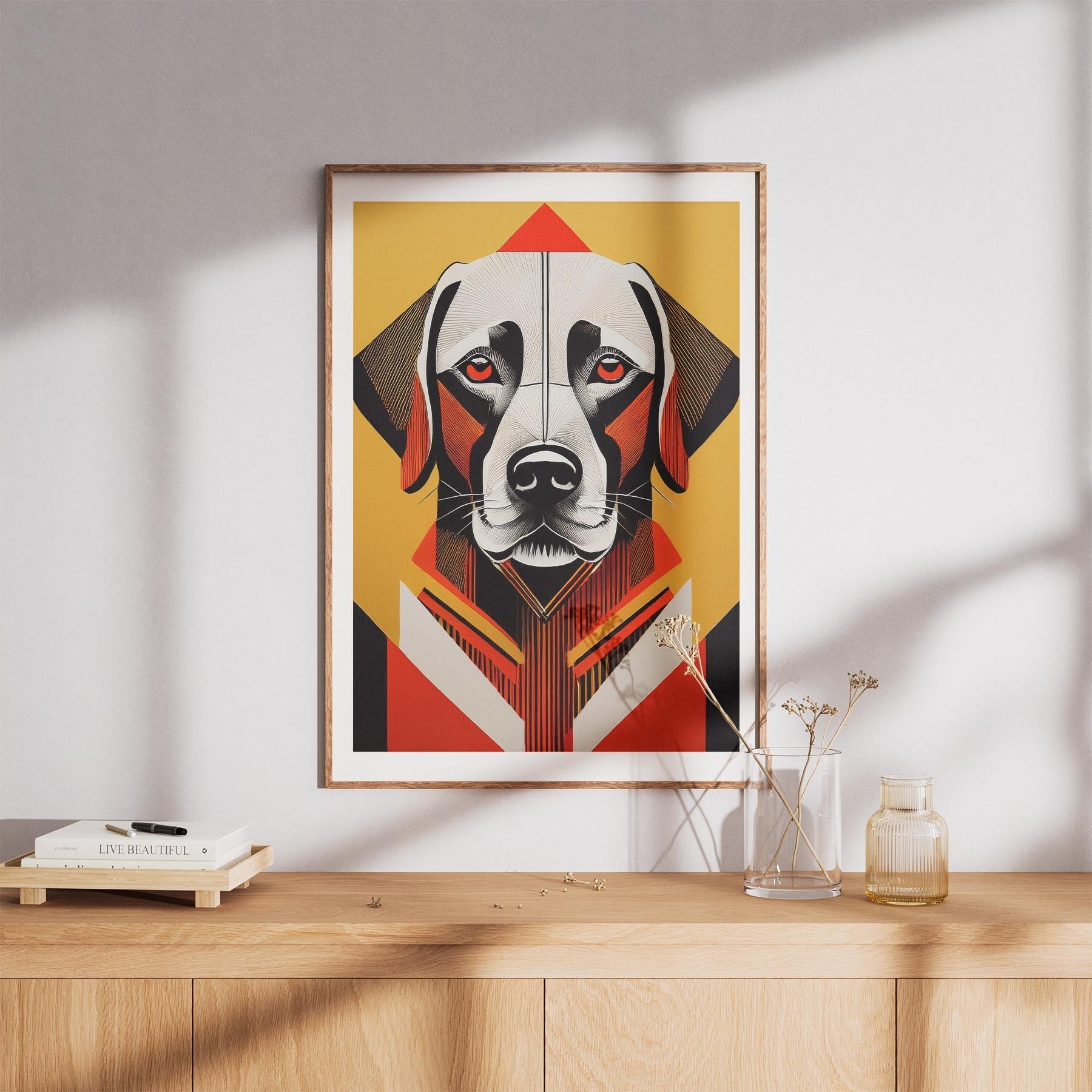Labrador Retriever Geometric Orange Series image 8
