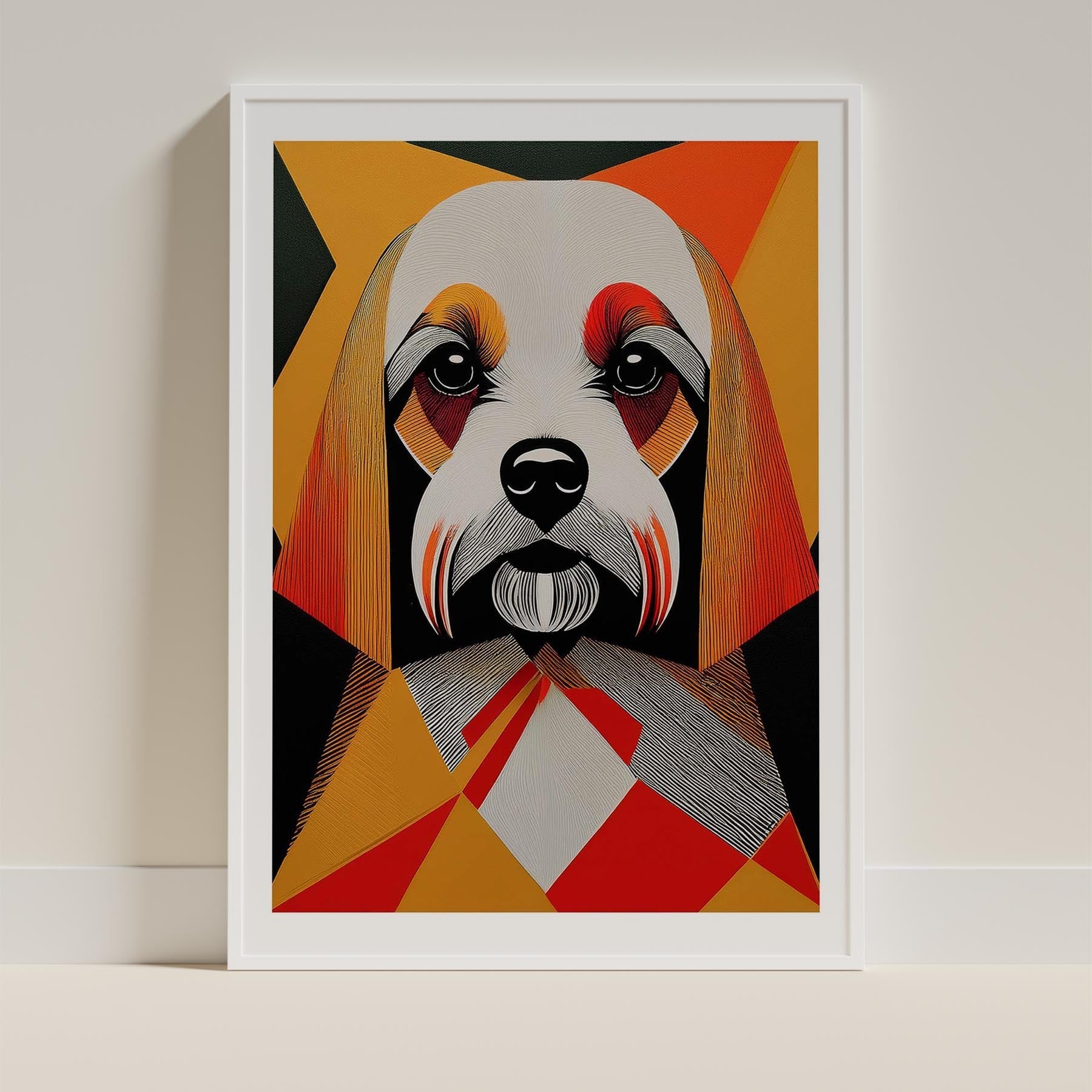 Maltese Geometric Orange Series image 9