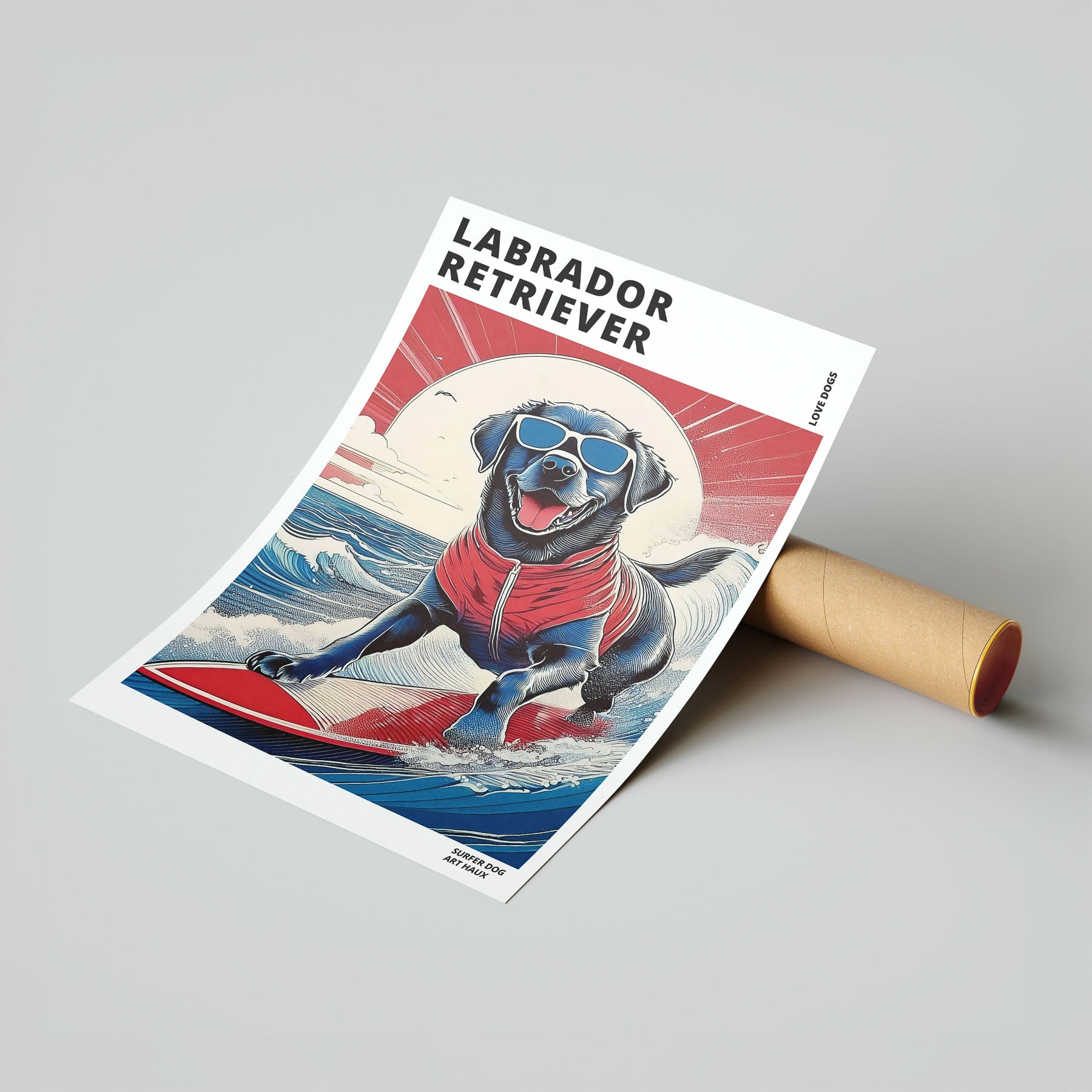 Labrador Retreiver Hokosai Surfer Dogs 3 image 7