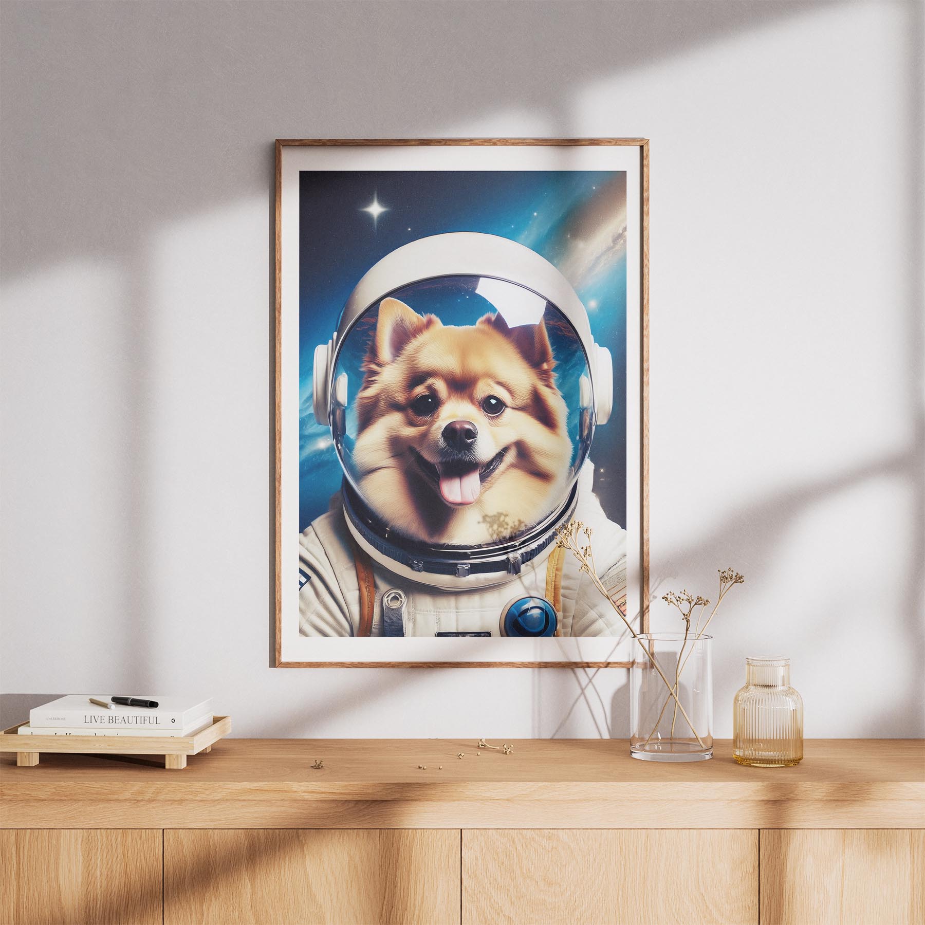 Pomeranian Astronaut Dog Series image 8
