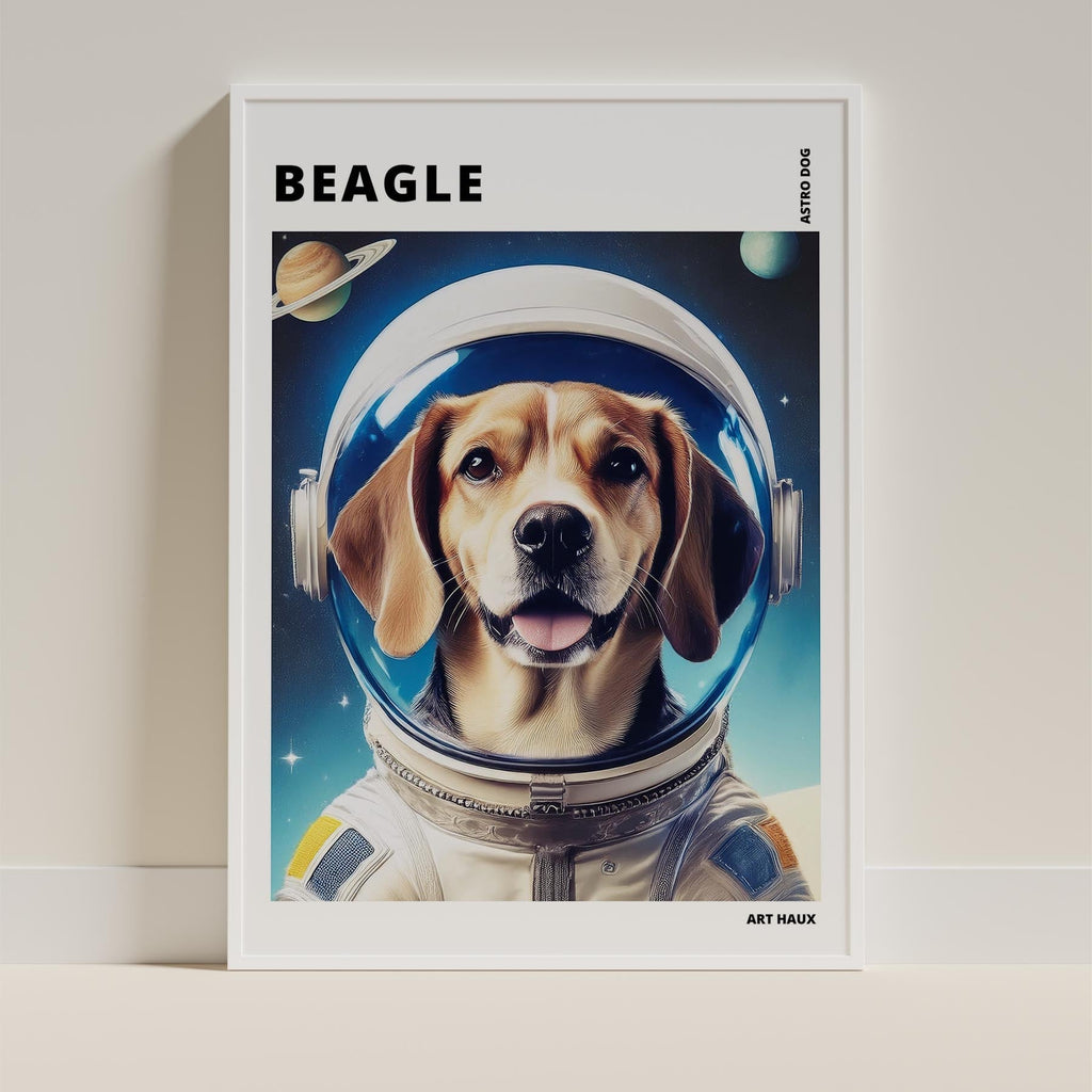 Beagle Astronaut Dog Series with Text Astro Dog image 9