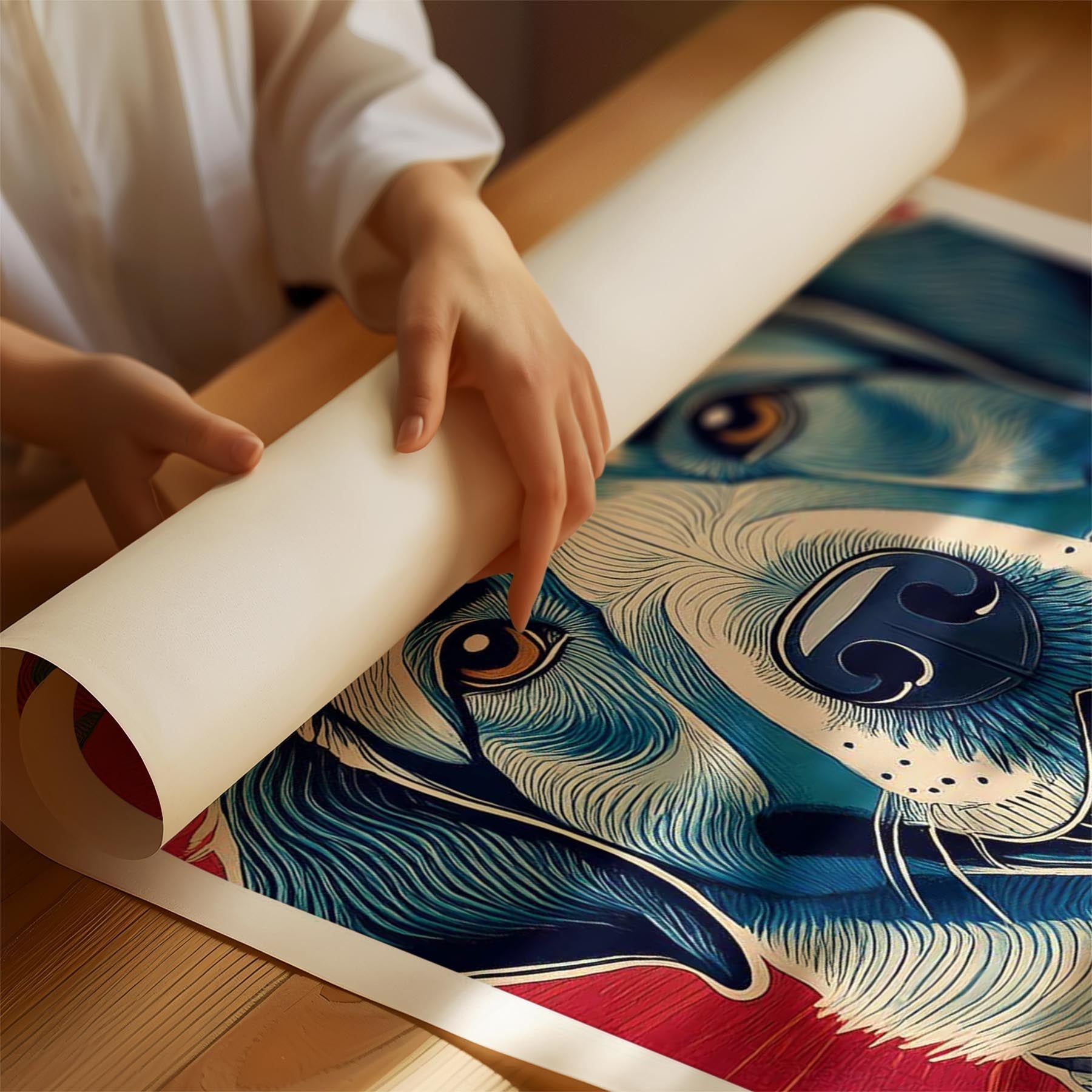 Labrador Retriever Hokusai Japanese Inspired Dog Series 1 image 1