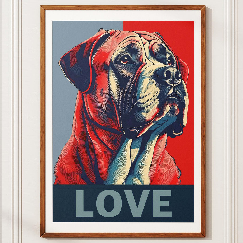 Mastiff LOVE Series Inspired by the Obama Poster image 10