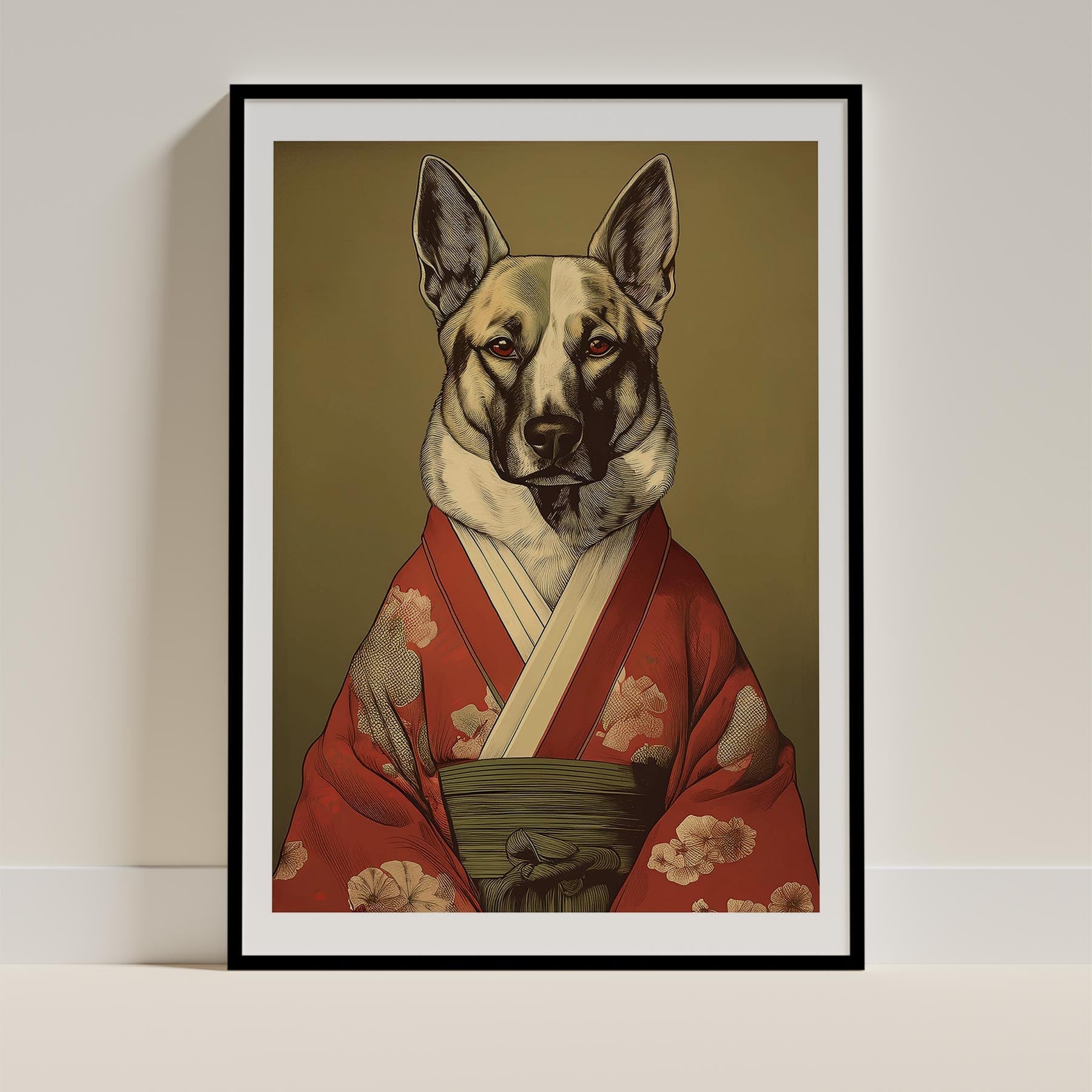 German Shepherd Japanse Kimono Dog Series image 0
