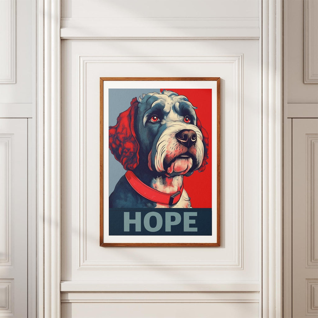 Spanish Water Dog HOPE Series Inspired by the Obama Poster image 3