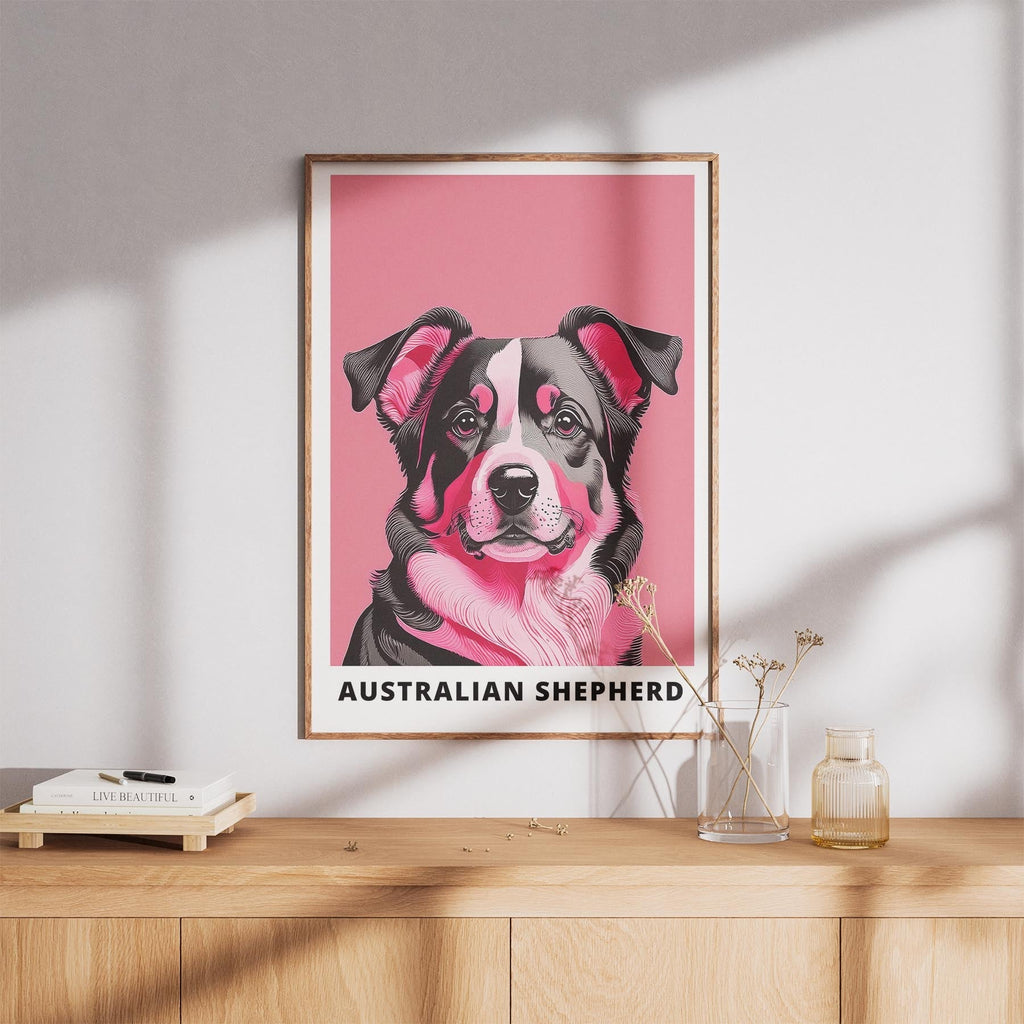 Australian Shepherd Pink and Black Dog Series 1 image 8