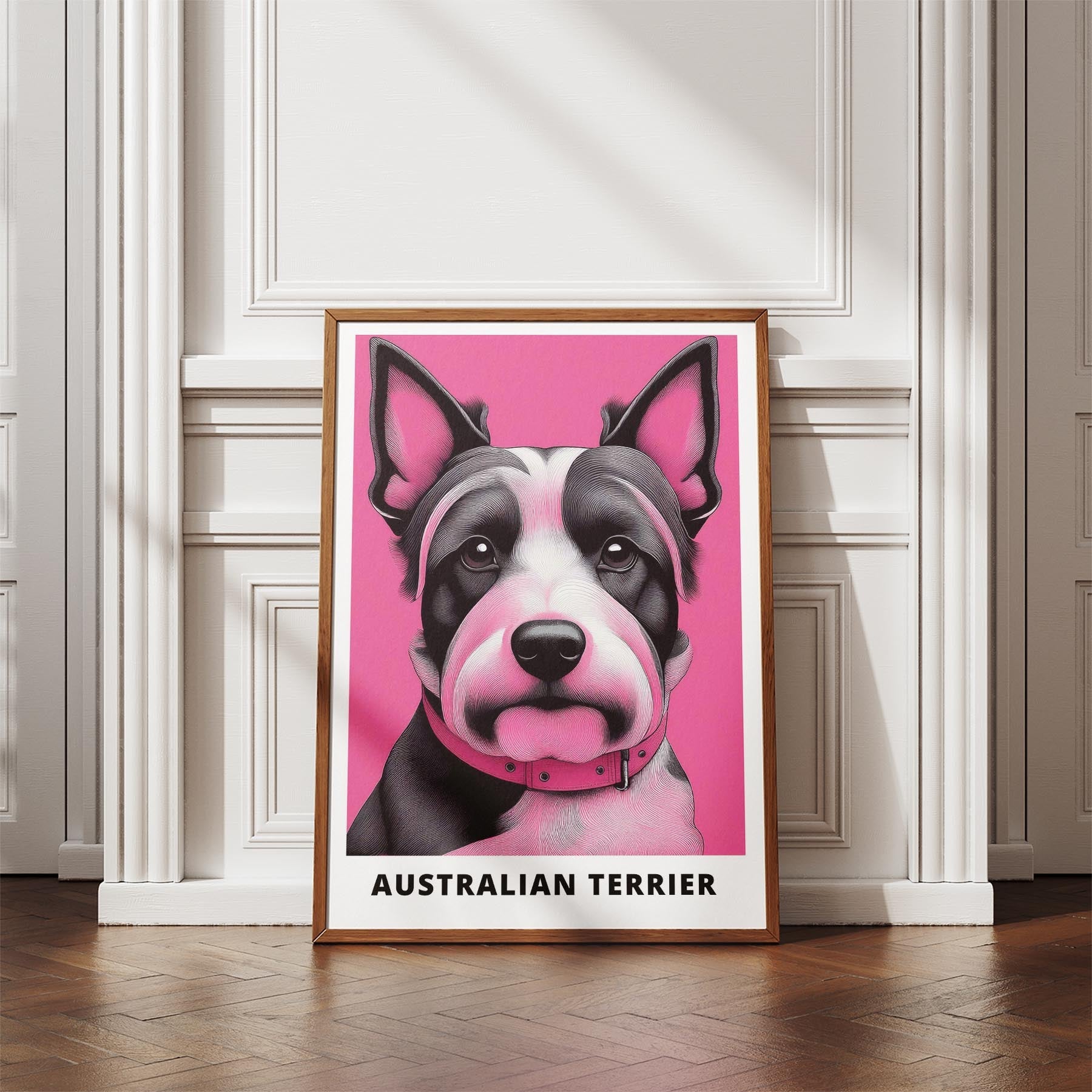 Australian Terrier Pink and Black Dog Series 2 image 4