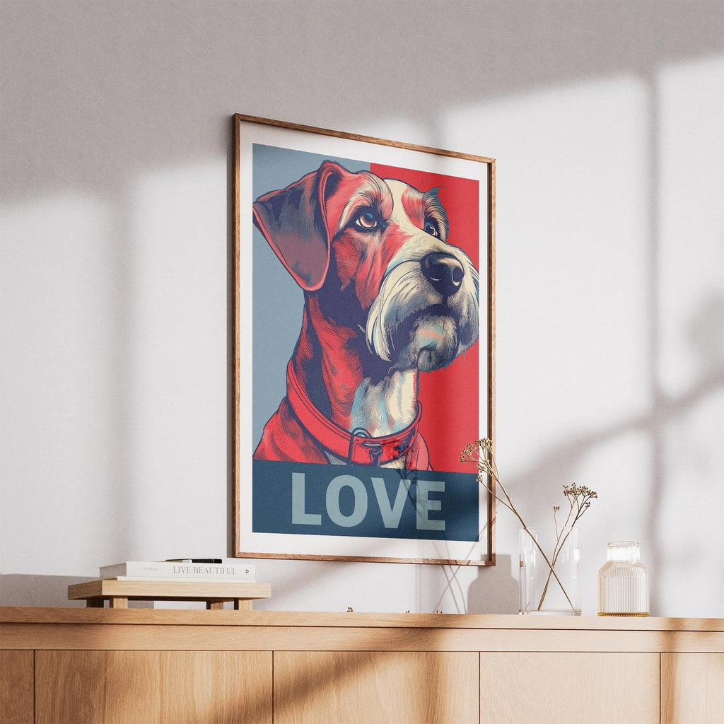 Irish Terrier LOVE Series Inspired by the Obama Poster image 5