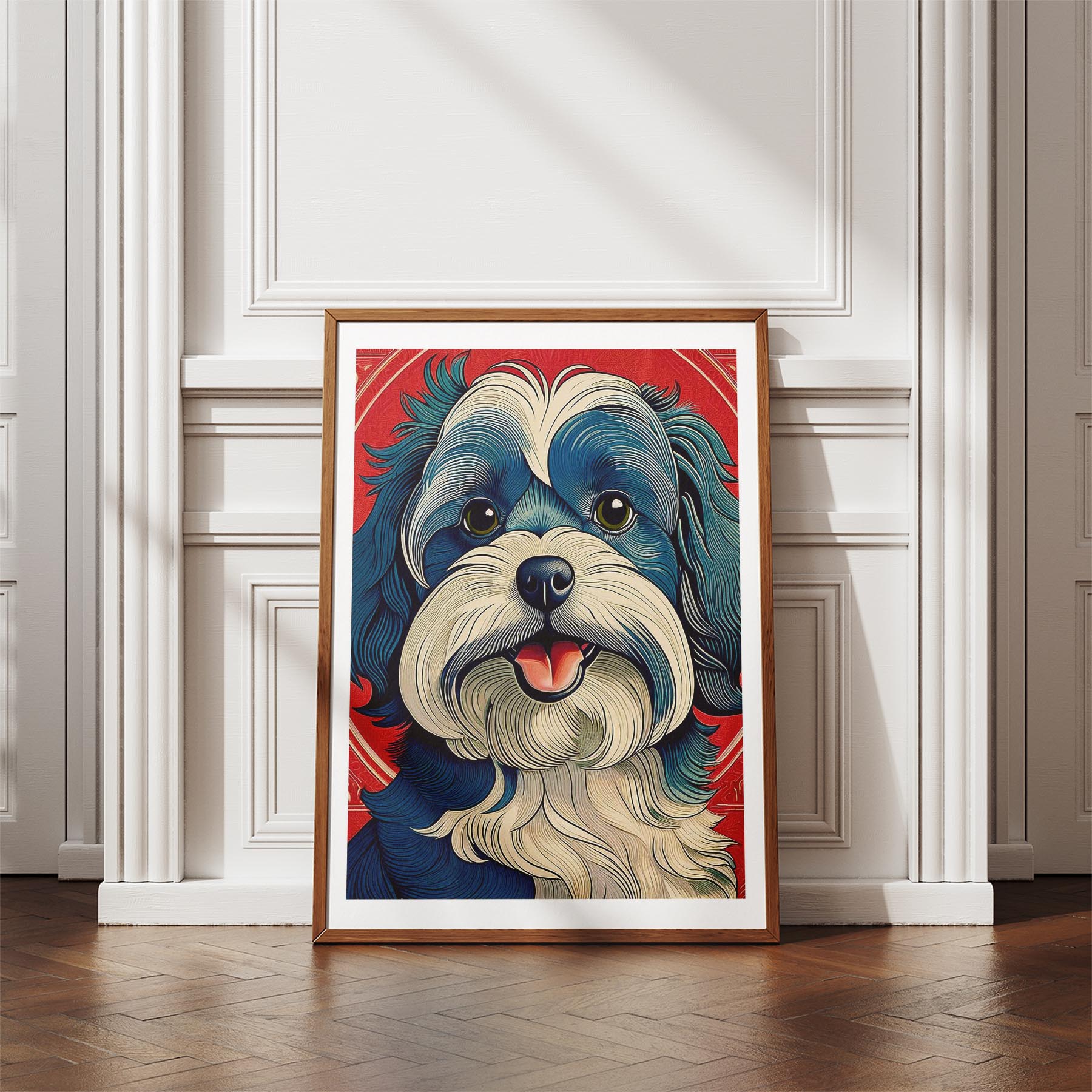 Poodle Hokusai Japanese Inspired Dog Series image 4