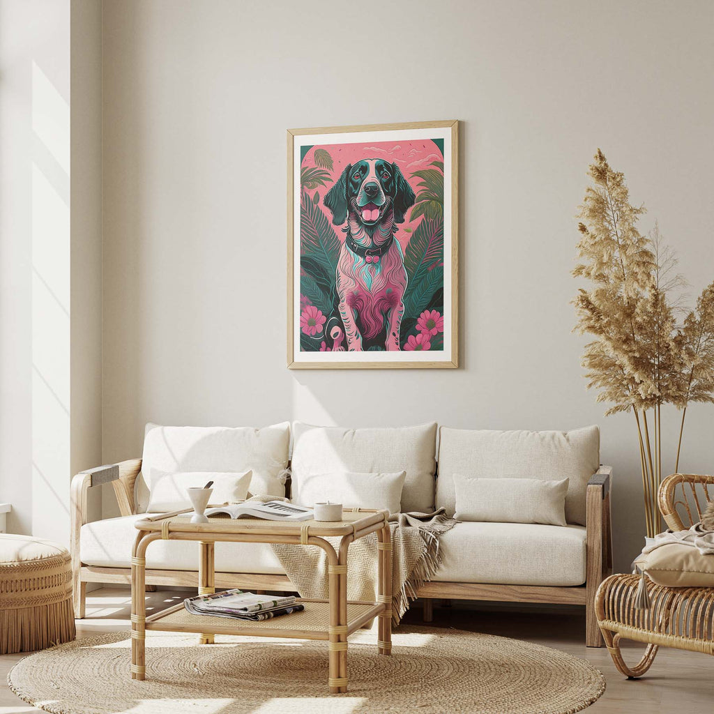 English Setter Flowery Dog image 2