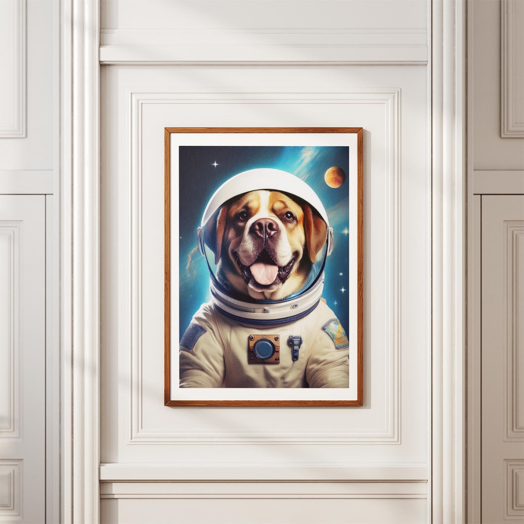 Saint Bernard Astronaut Dog Series image 3