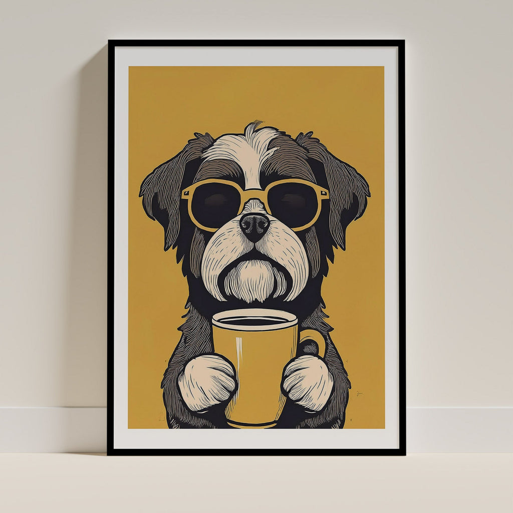 Shih Tzu Chillin Coffee Dog image 0