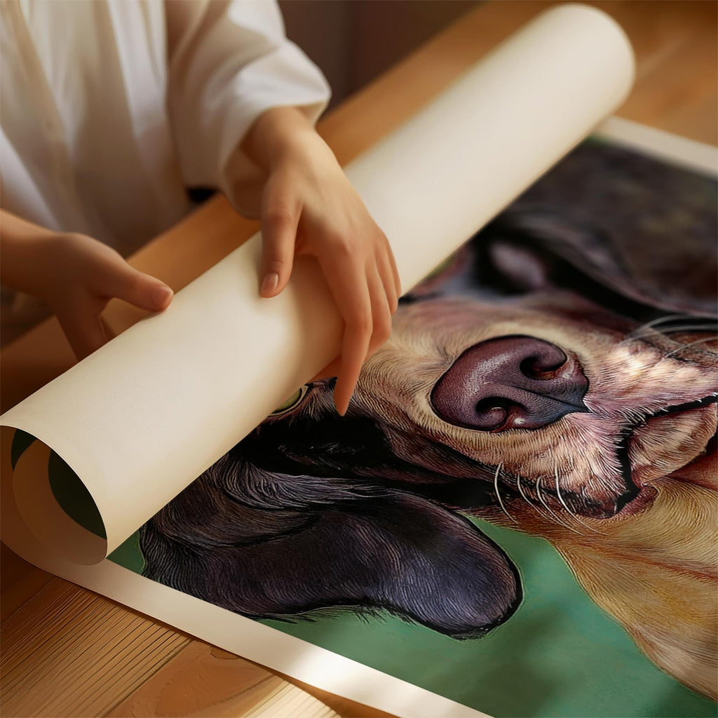 English Setter Green Painted Series image 1