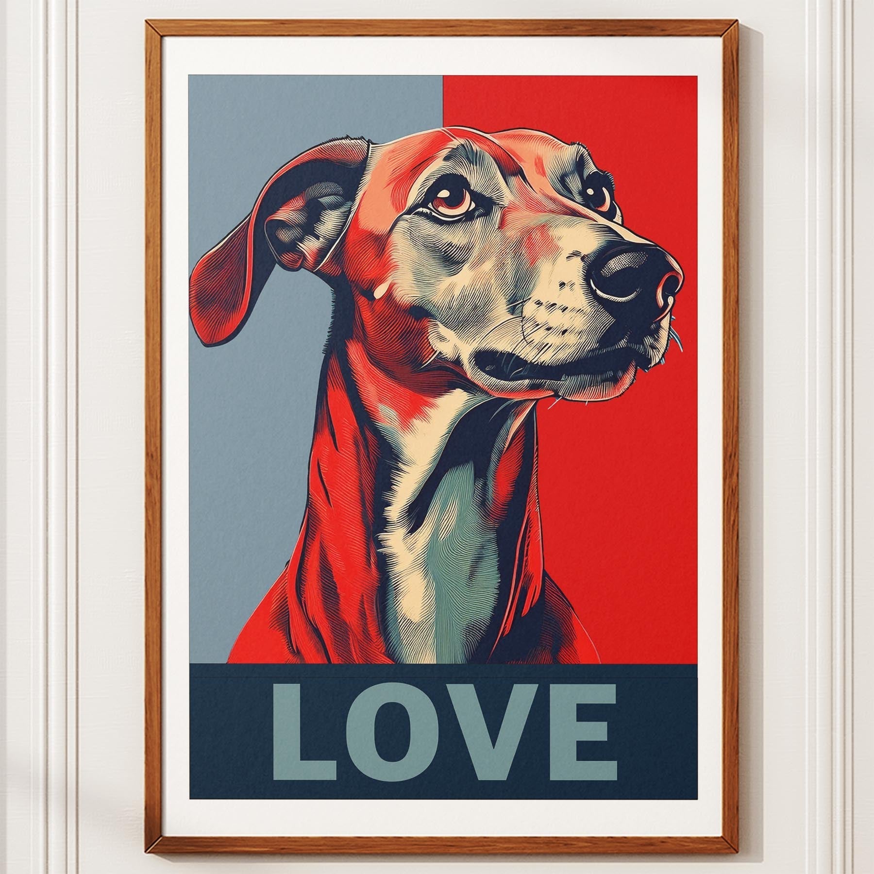 Greyhound LOVE Series Inspired by the Obama Poster image 10