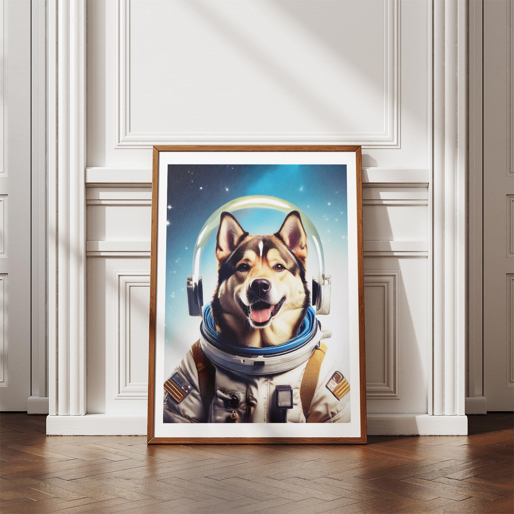Alaskan Malamute Astronaut Dog Series image 4