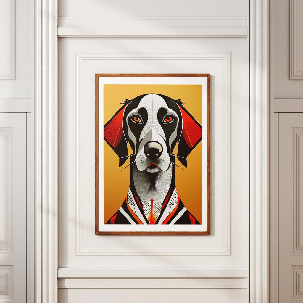 German Pointer Geometric Orange Series image 3