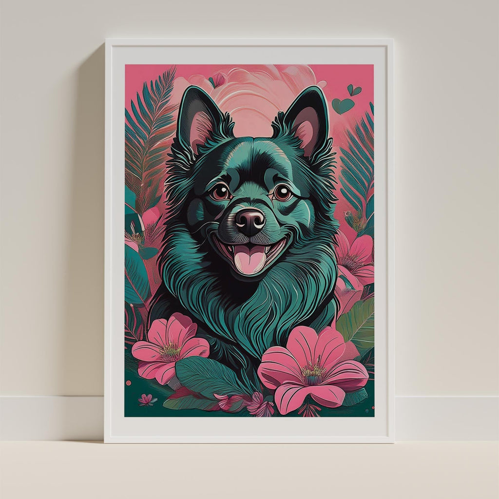 German Spitz Flowery Dog image 9