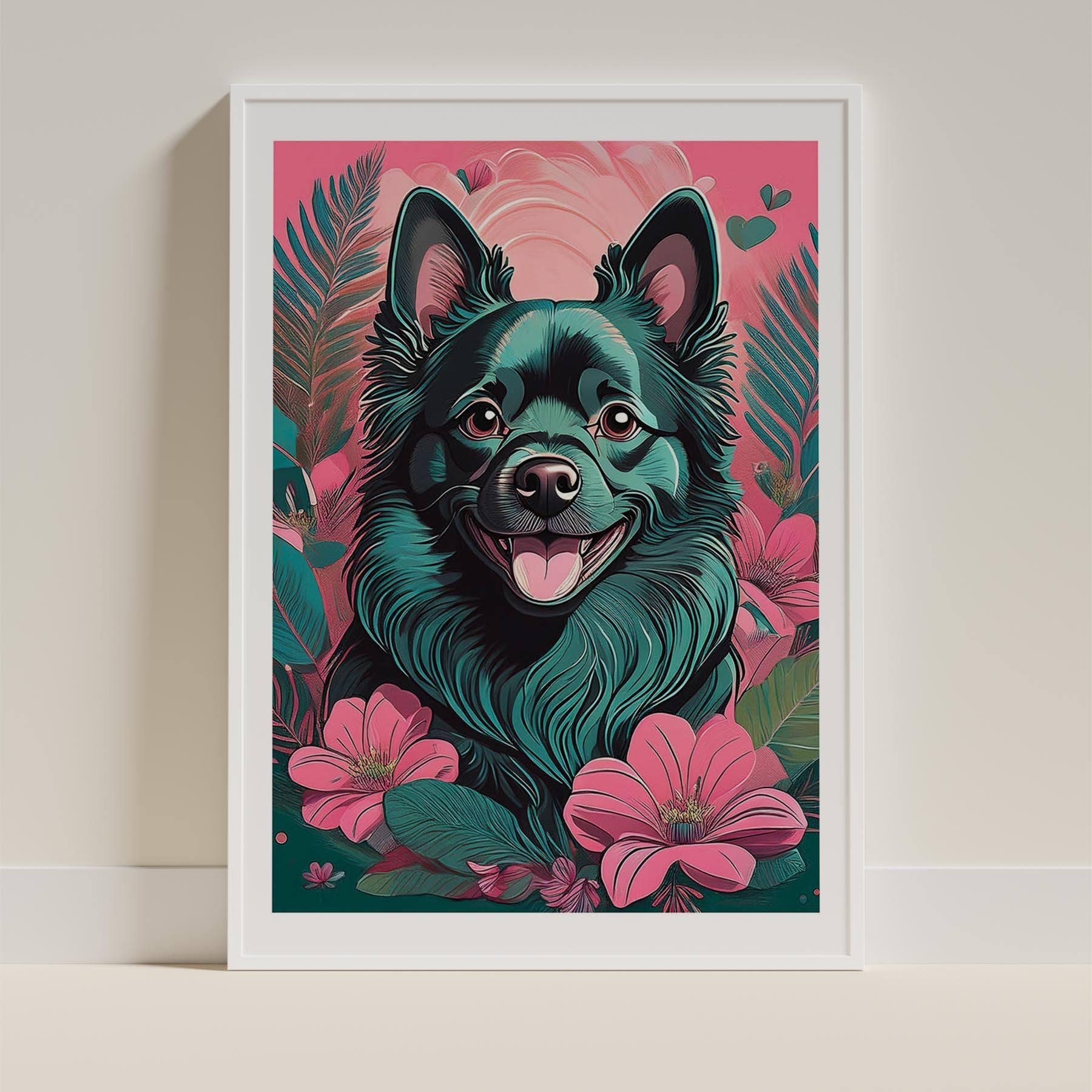 German Spitz Flowery Dog image 9
