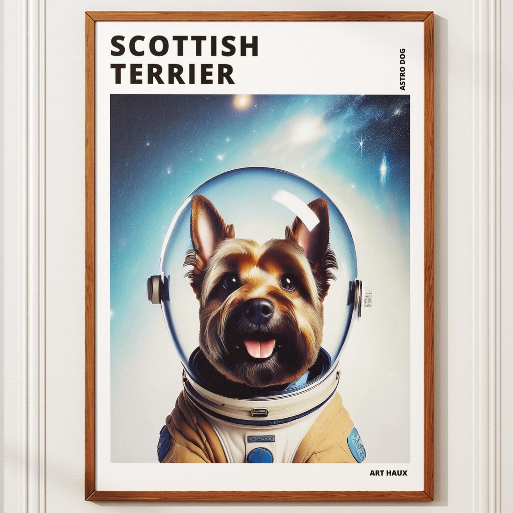 Scottish Terrier Astronaut Dog Series with Text Astro Dog image 10