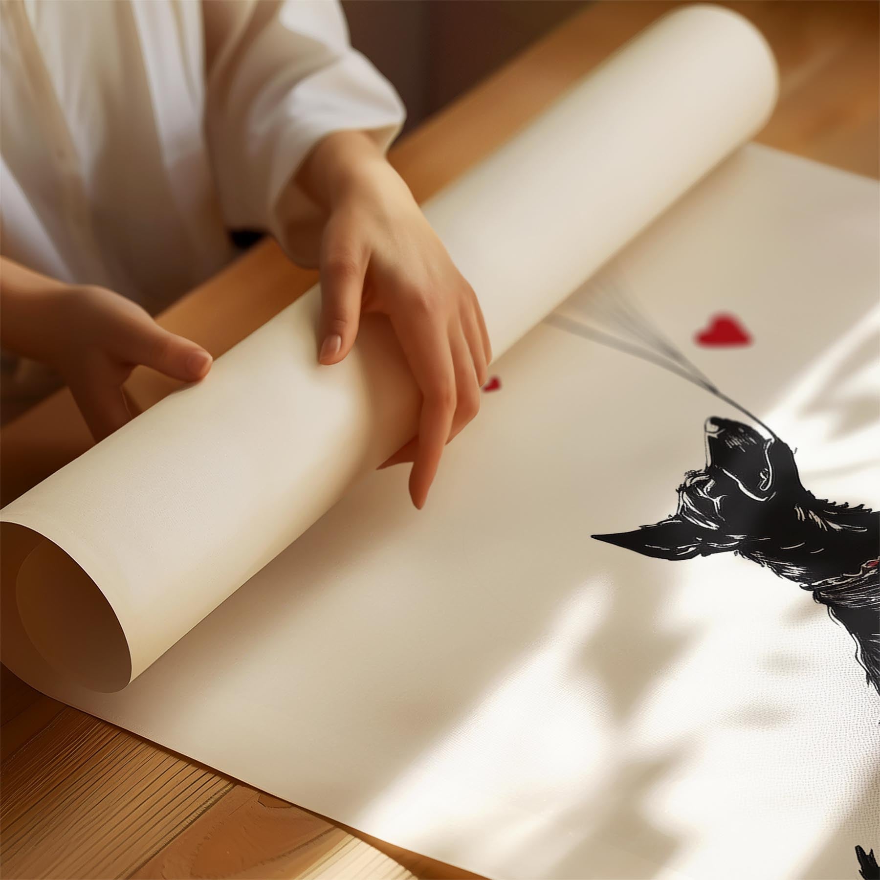 Kelpie DOGSY Series inspired by the Art of Banksy with text Dogsy image 1