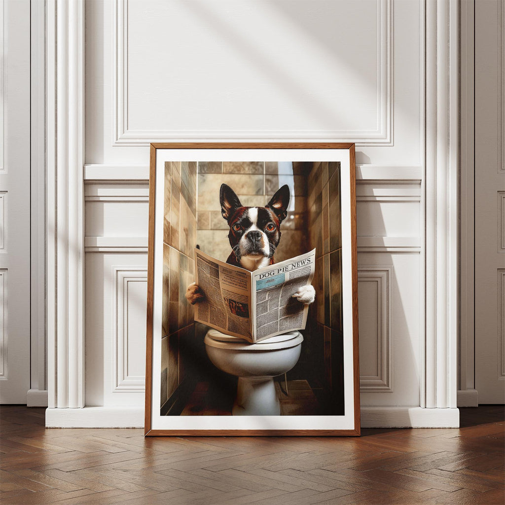 Boston Terrier Toilet Humour Dog Series 3 image 4
