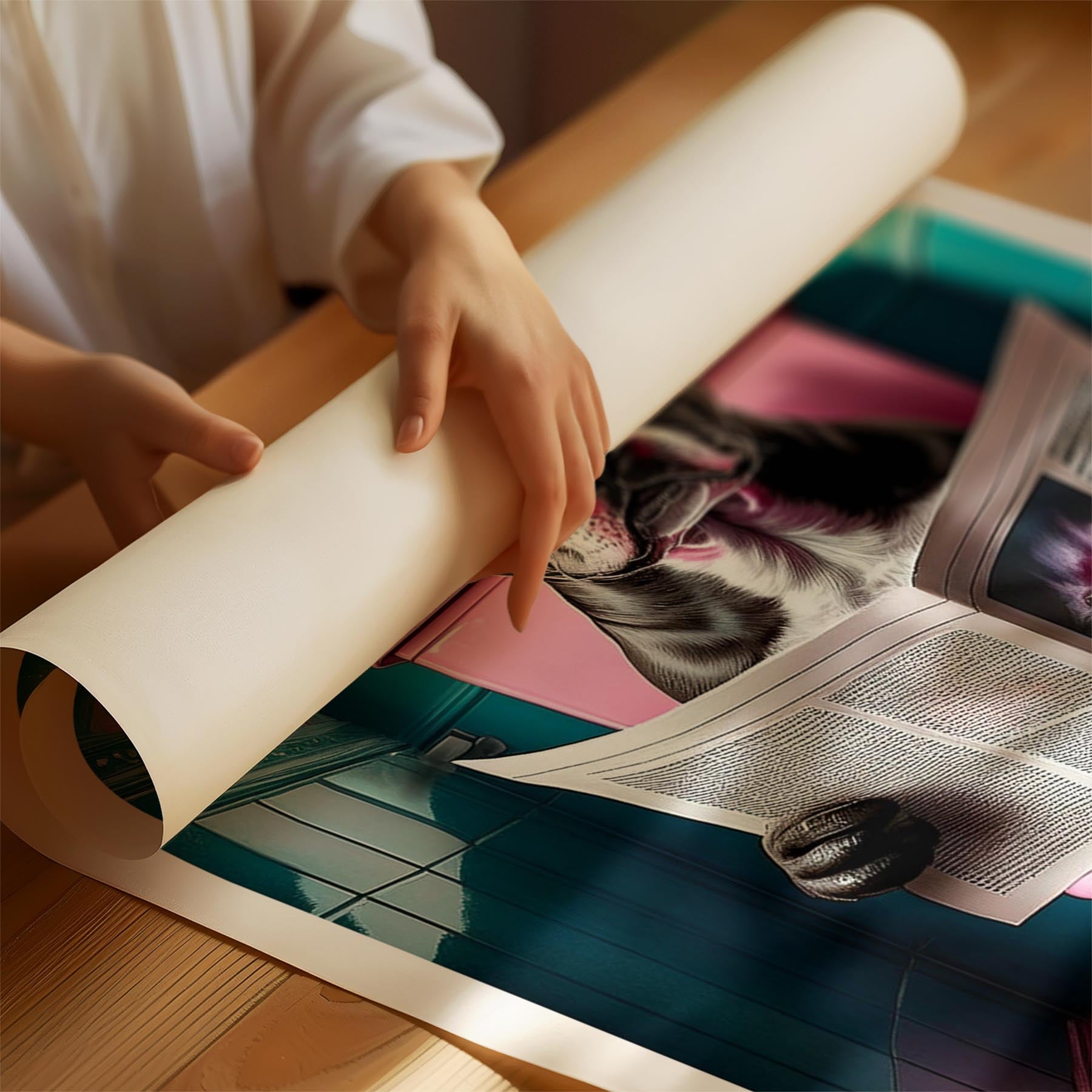 American Pitbull Terrier Toilet Dogs PInk and Turquise image 1