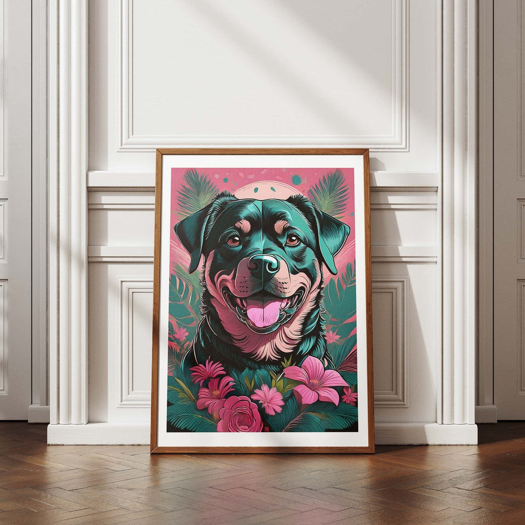 Rottweiler Flowery Dog image 4