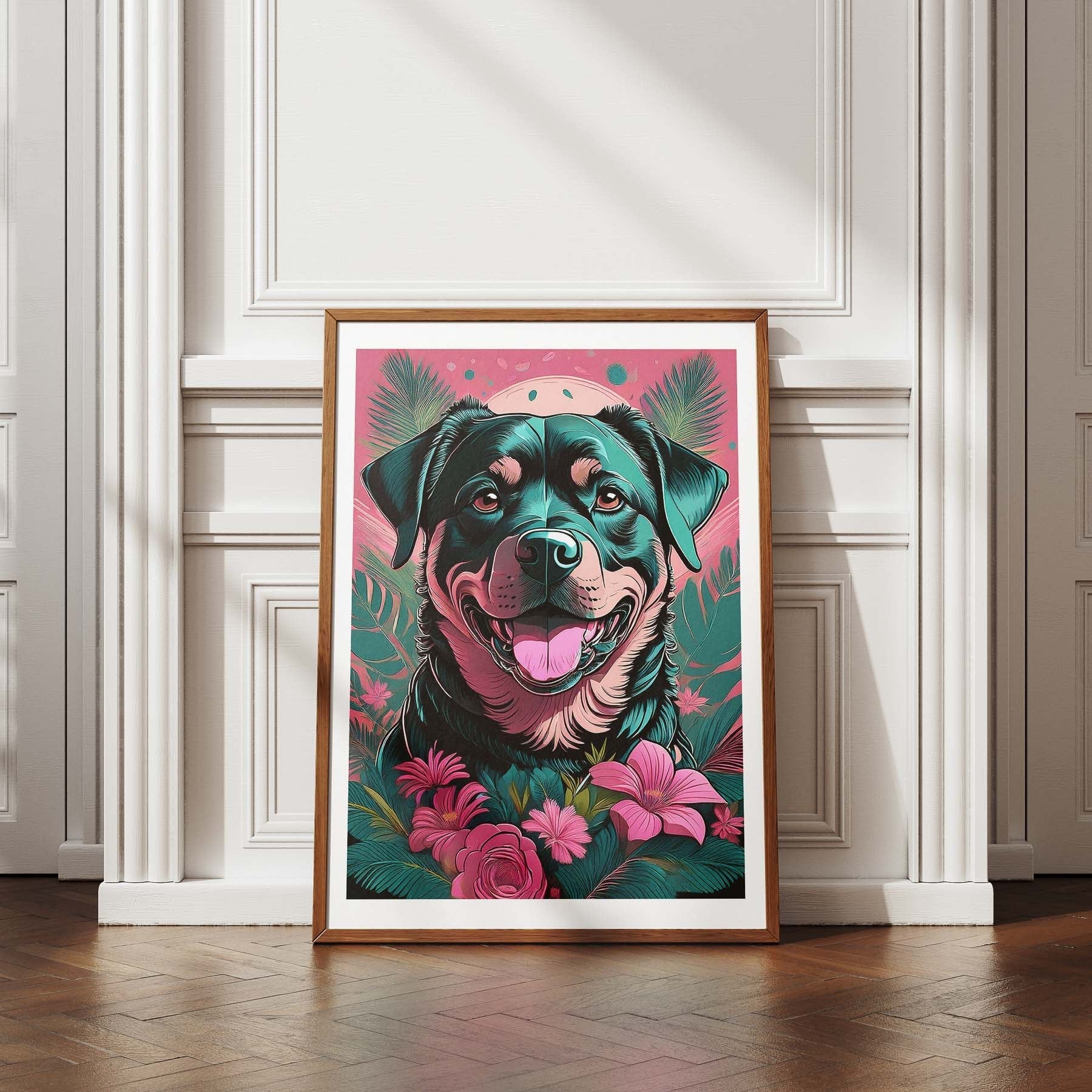 Rottweiler Flowery Dog image 4