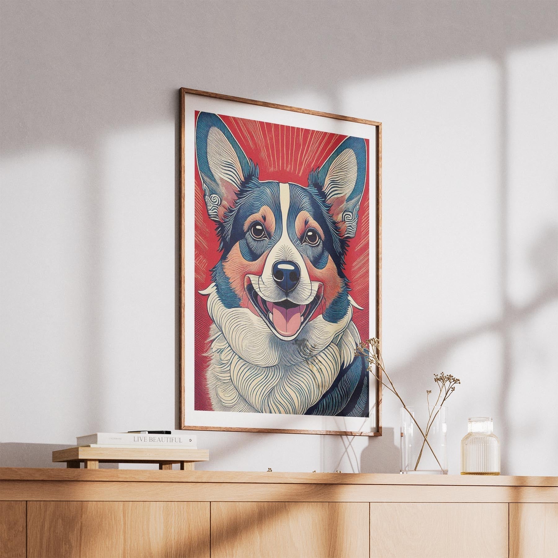 Corgi Hokusai Japanese Inspired Dog Series image 5