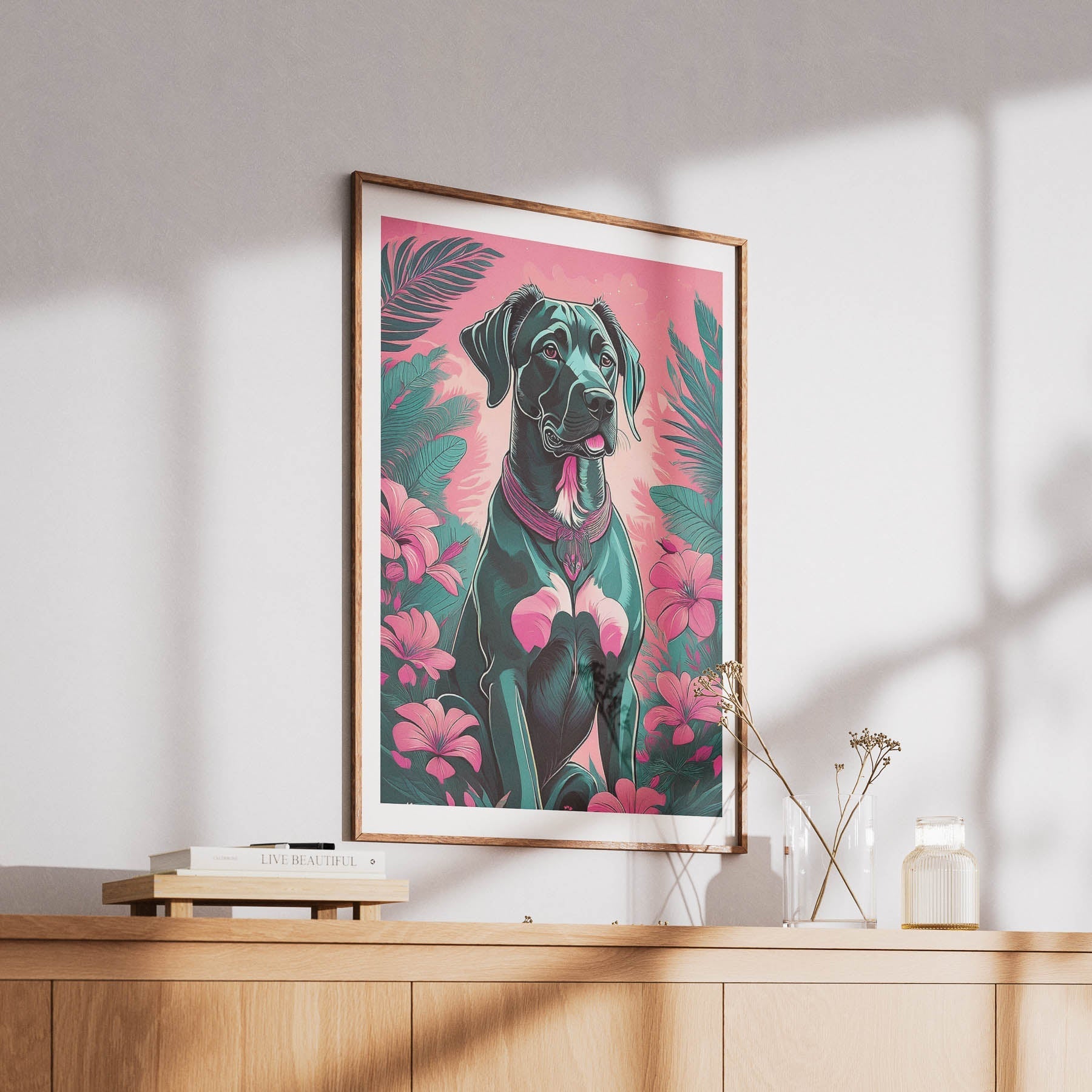 Great Dane Flowery Dog image 6