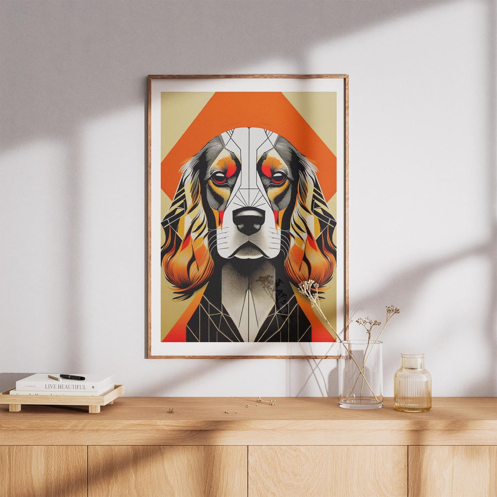 Cocker Spaniel Geometric Orange Series image 8