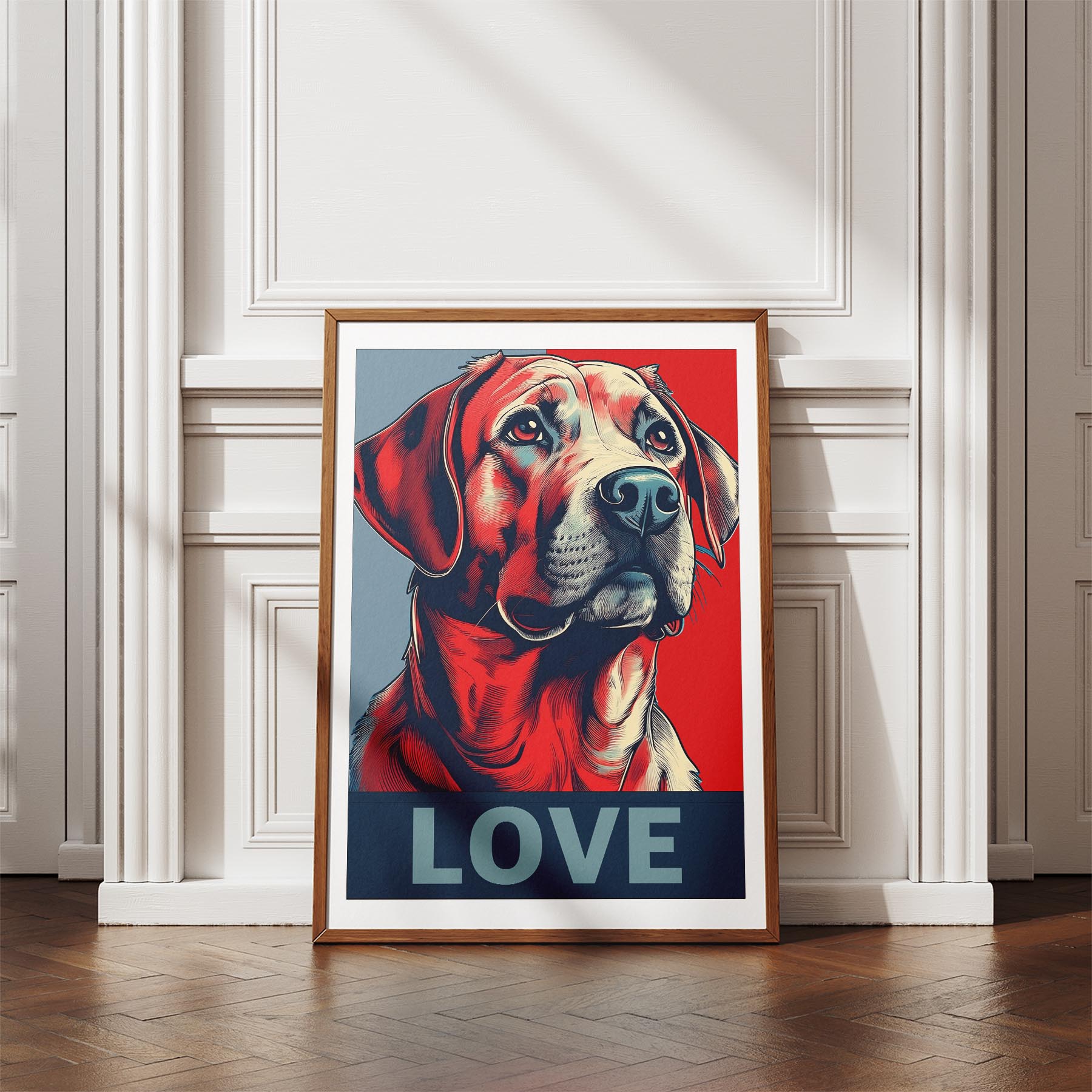 Labrador Retriever LOVE Series Inspired by the Obama Poster image 4