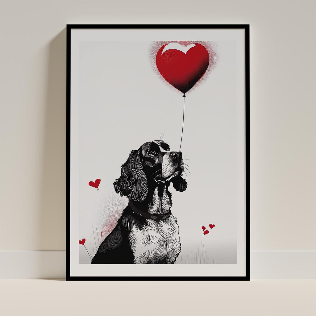English Springer Spaniel DOGSY Series inspired by the Art of Banksy image 0