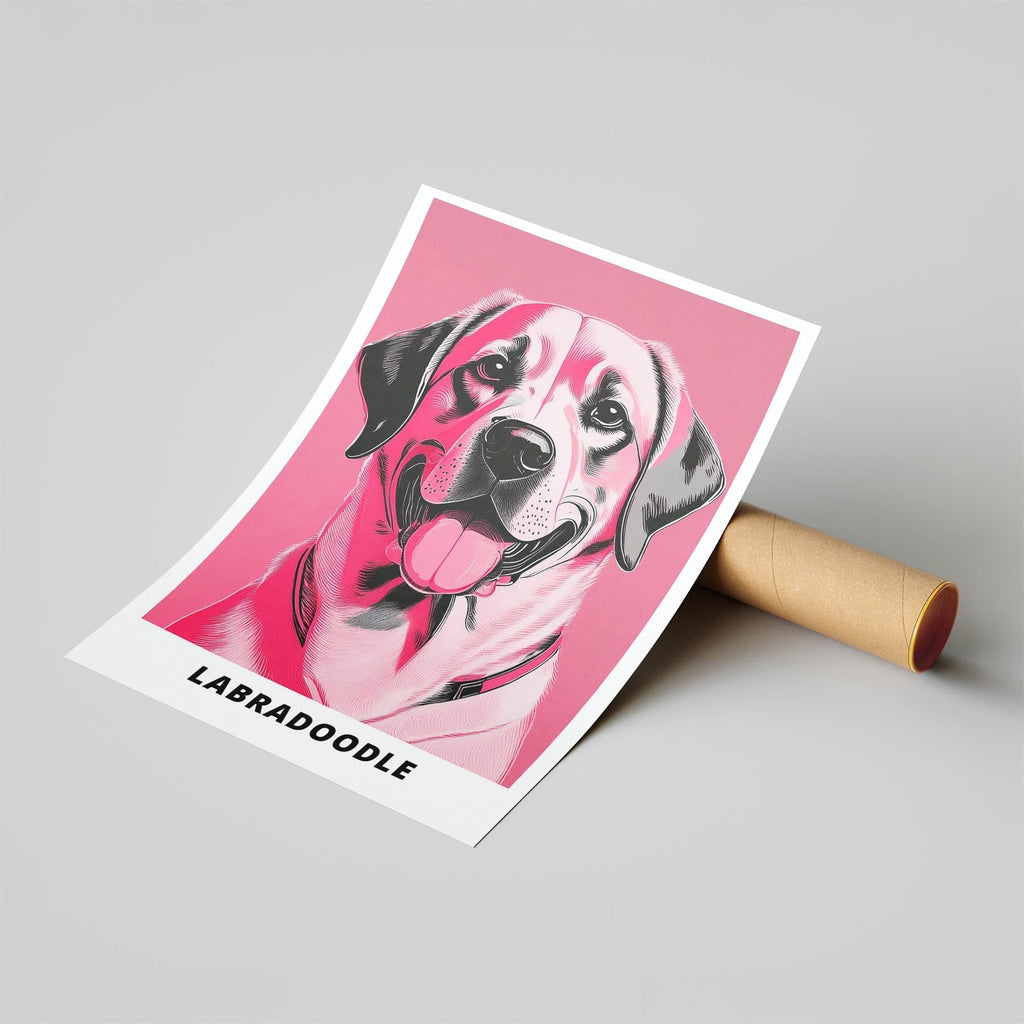 Labrador Retriever Pink and Black Dog Series 1 image 6