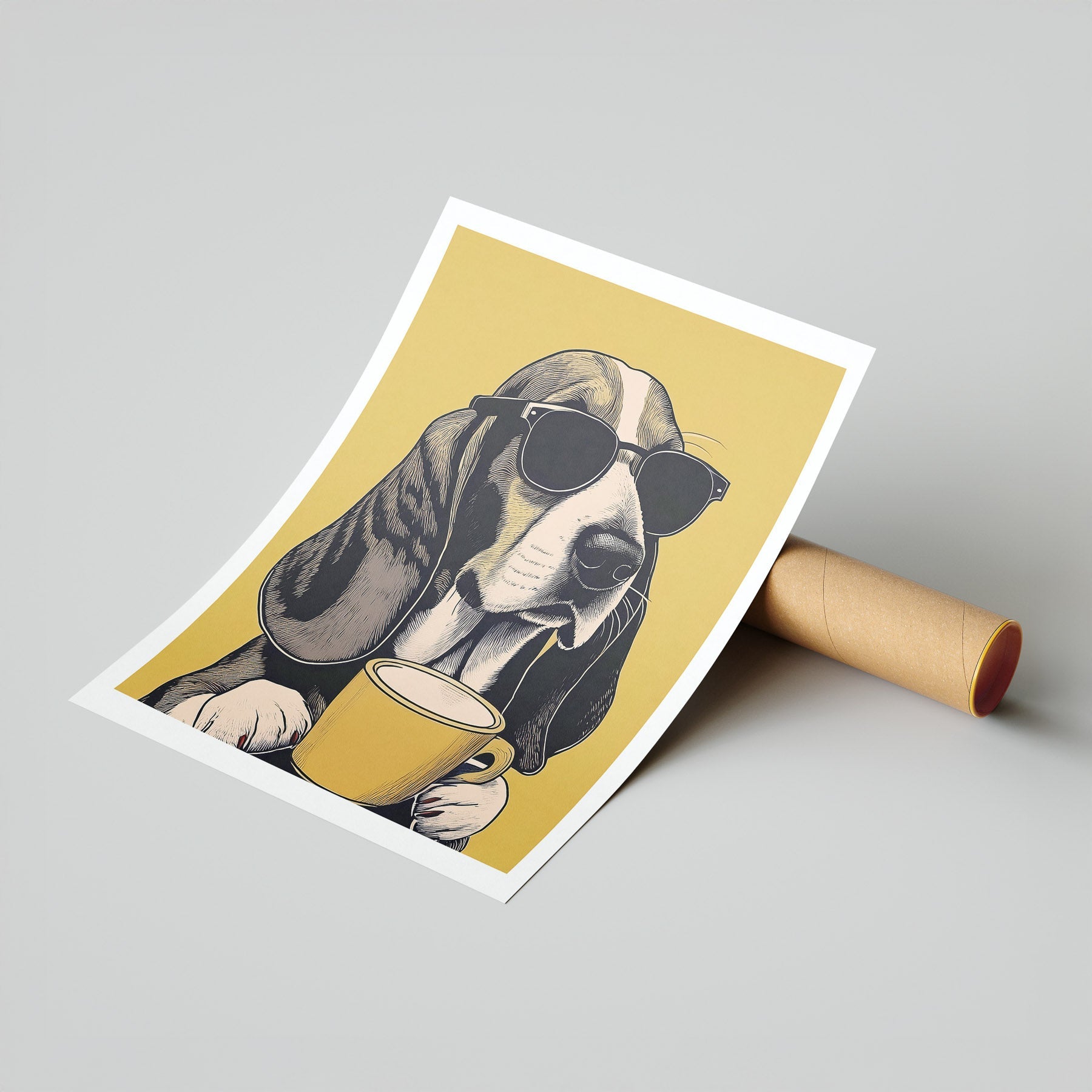 Basseet Hound Chillin Coffee Dog image 7