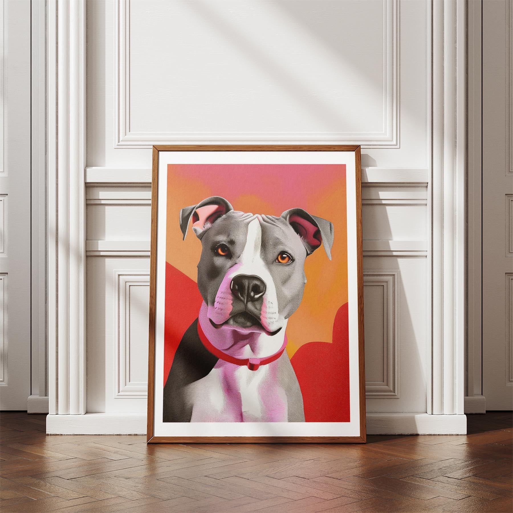 American Staffordshire Terrier Modern Pop Dog Series image 4