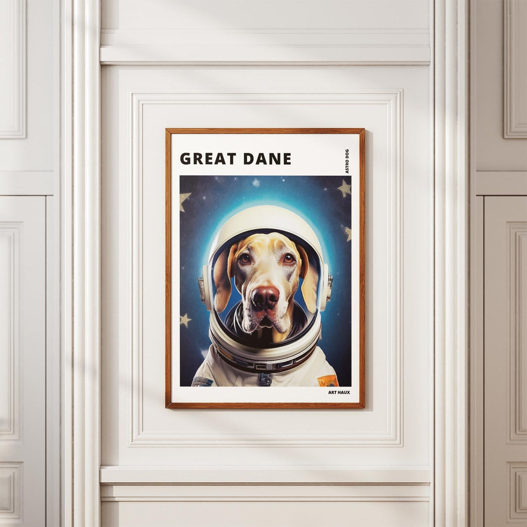 Great Dane Astronaut Dog Series with Text Astro Dog image 3