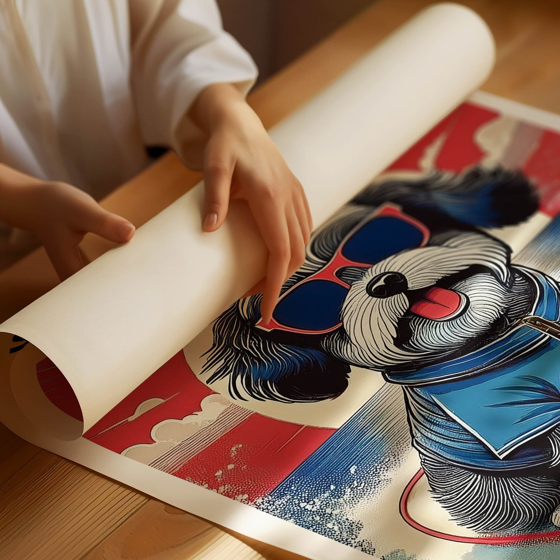 Spoodle Hokosai Surfer Dogs 1 image 3