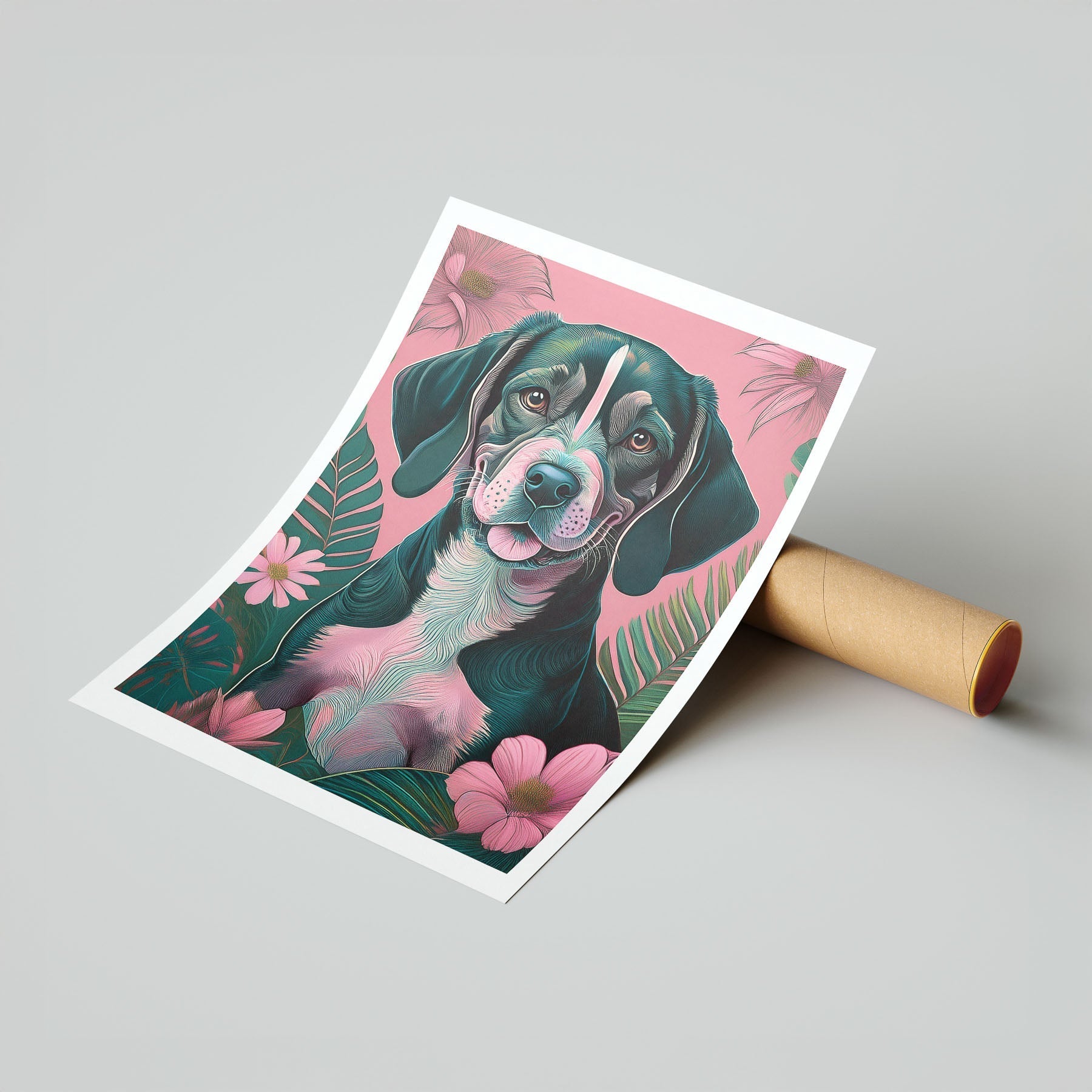 Beagle Flowery Dog image 7