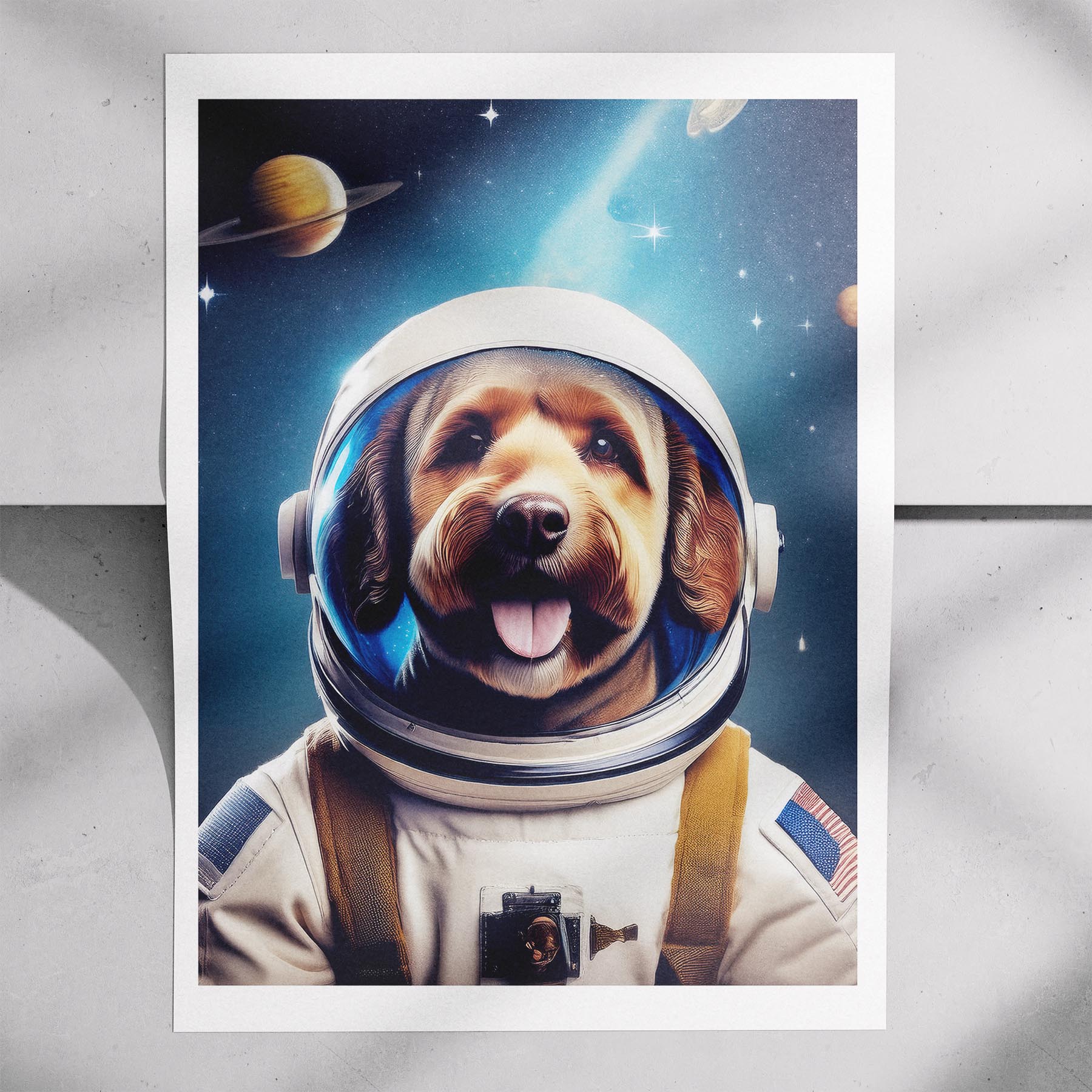 Spanish Water Dog Astronaut Dog Series image 7