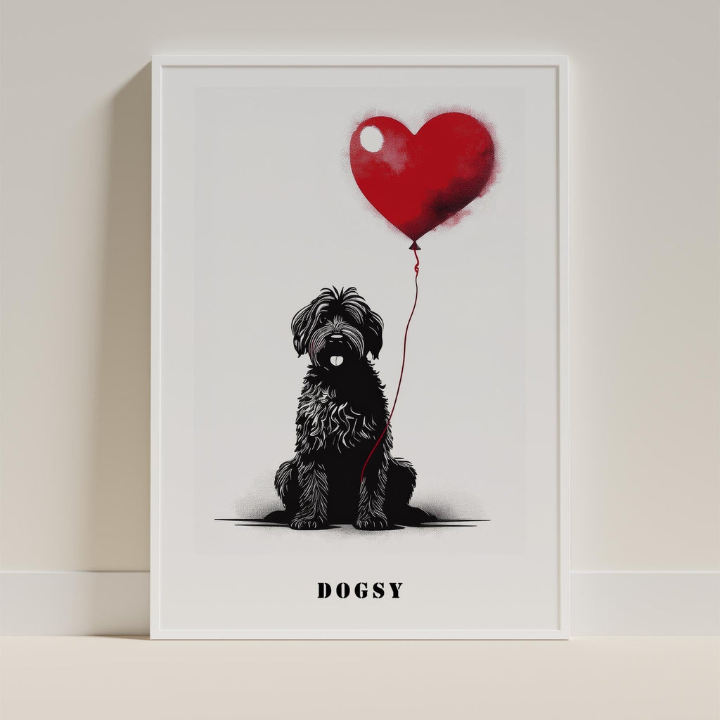 Smithfield Sheepdog DOGSY Series inspired by the Art of Banksy with text Dogsy image 9