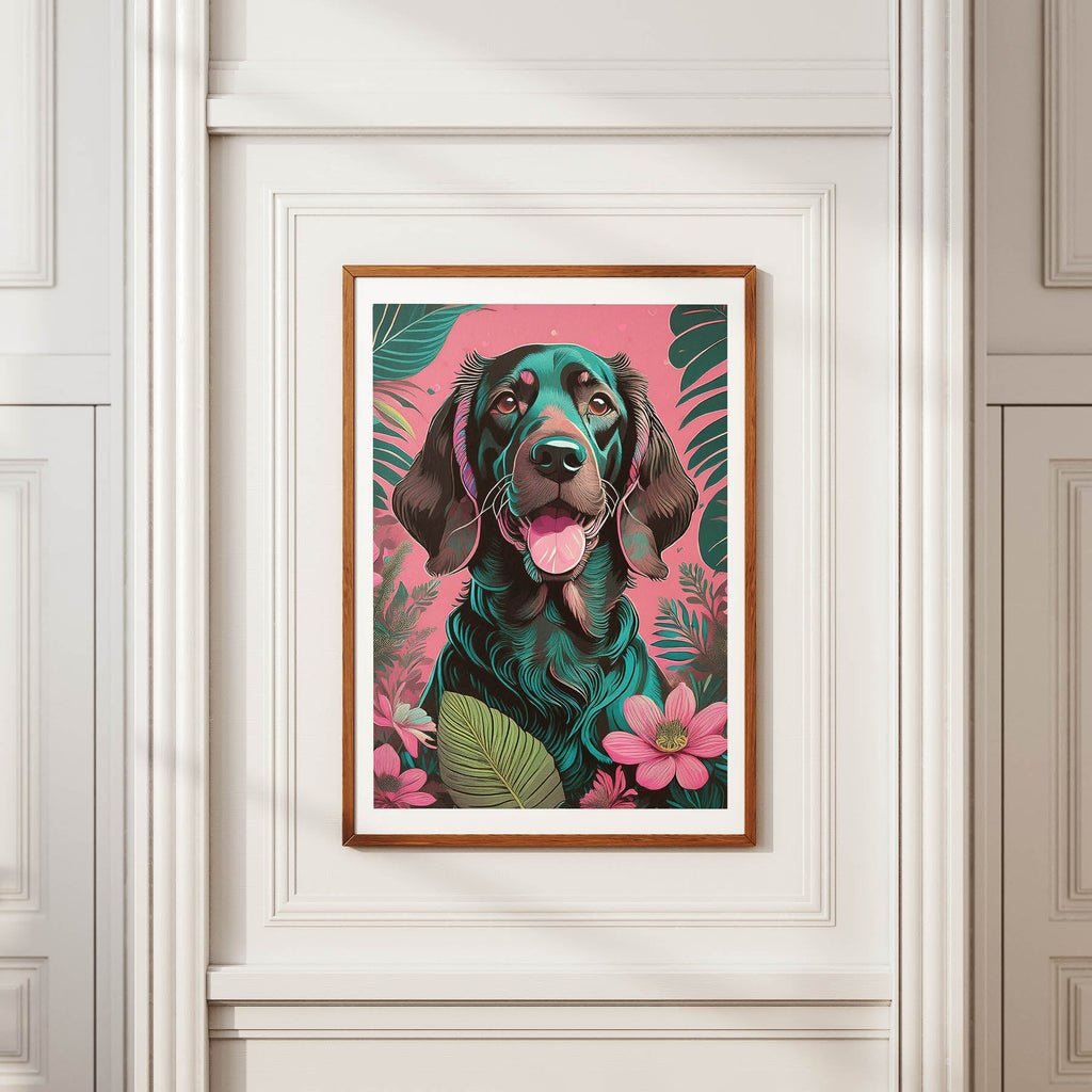 Irish Setter Flowery Dog image 3