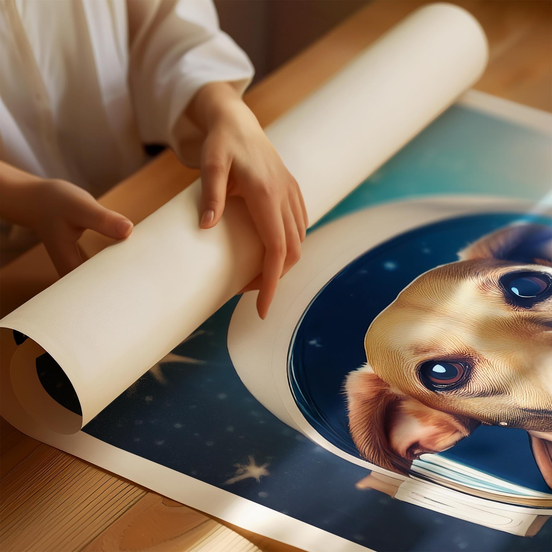 Whippet Astronaut Dog Series with Text Astro Dog image 1