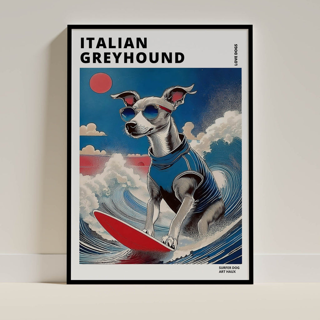 Italian Greyhound Hokosai Surfer Dogs 1 image 0
