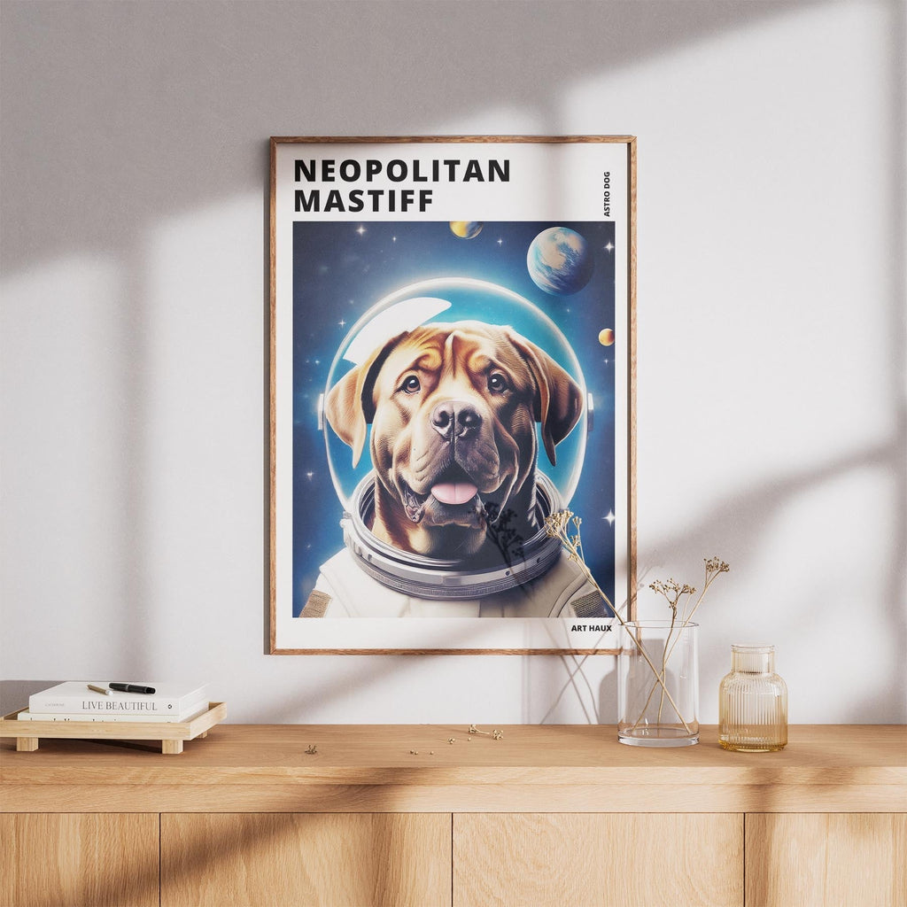 Neapolitan Mastiff Astronaut Dog Series with Text Astro Dog image 8
