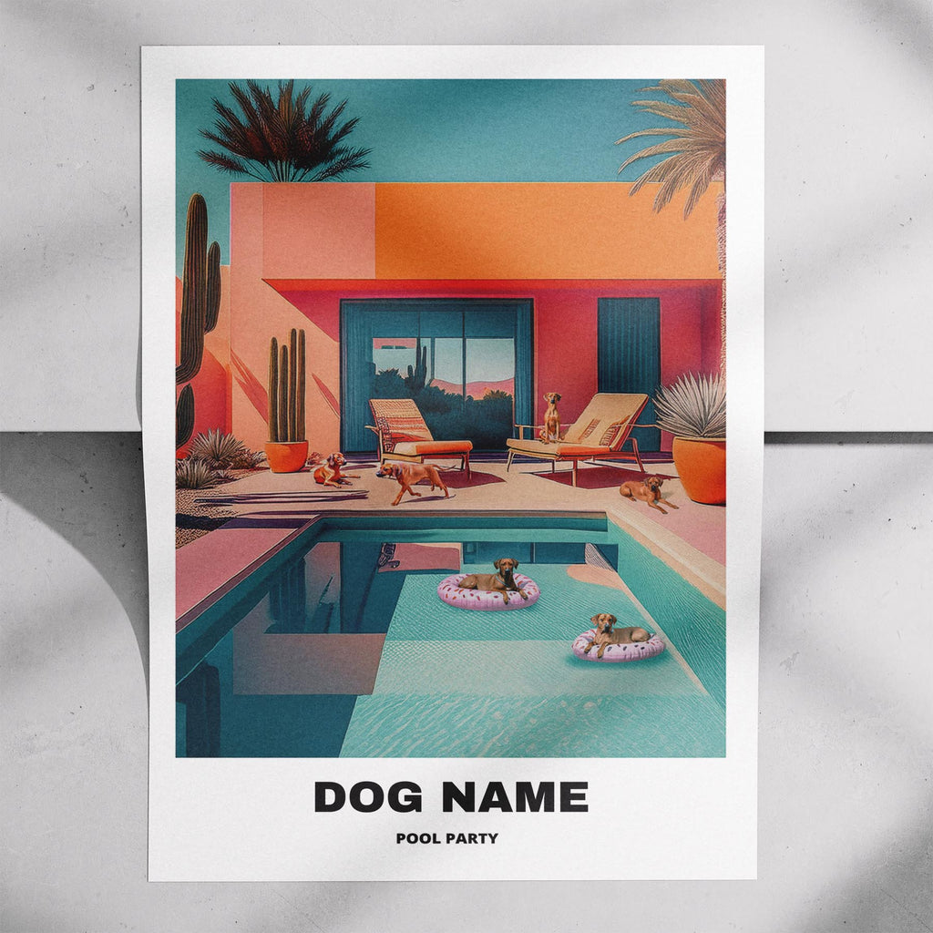 Rhodesian Ridgeback Custom Pool Party WITH TEXT image 7