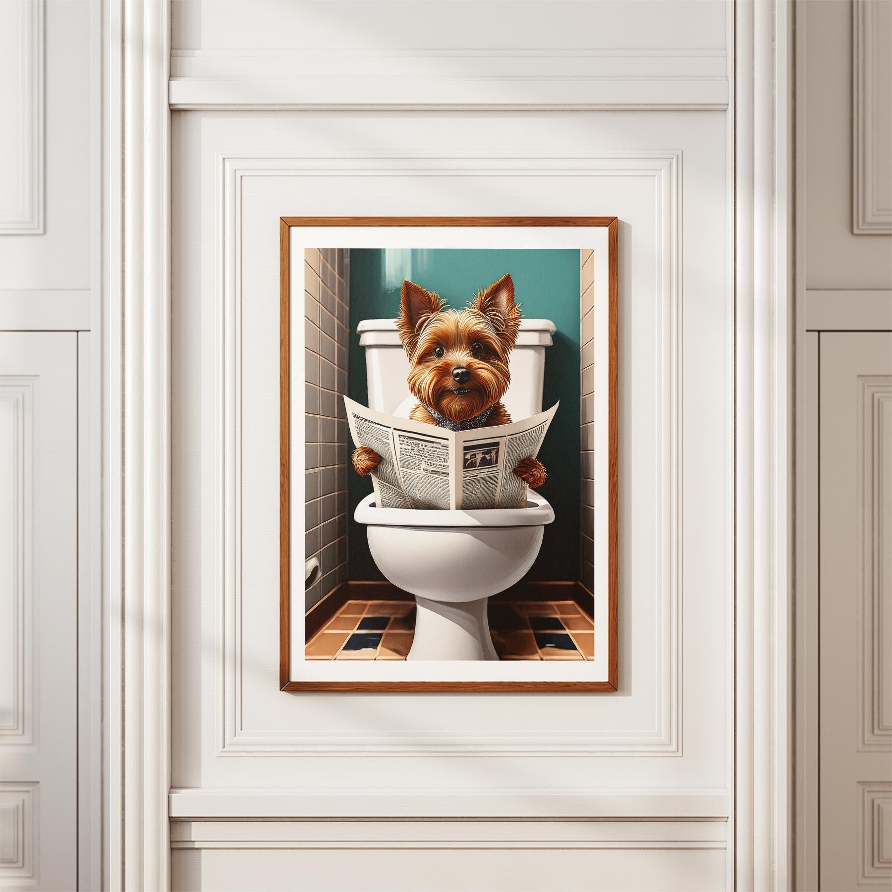 Yorkshire Terrier Toilet Humour Dog Series image 3
