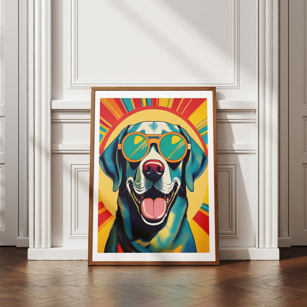 Labrador Dog In Colourful Sunnies 12 image 4